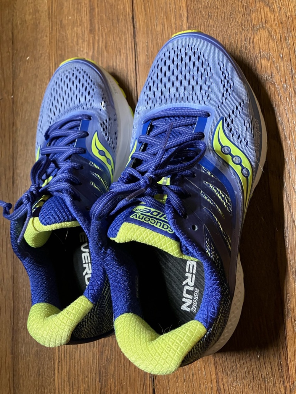 Saucony Purple with Lime Accents Women’s Running Shoes